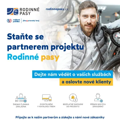 Staňte se partnerem Rodinných pasů a získejte nové zákazníky!