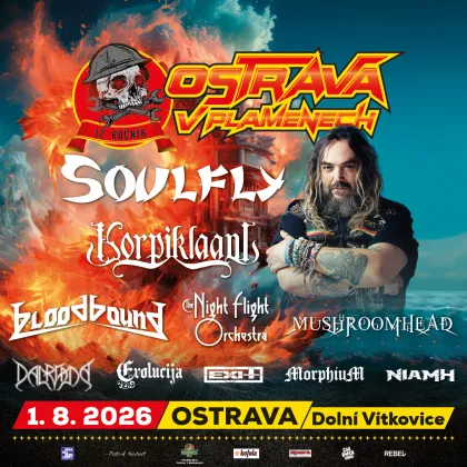 Ostrava v plamenech se blíží: Cavalera a spol. ovládou Dolní Vítkovice
